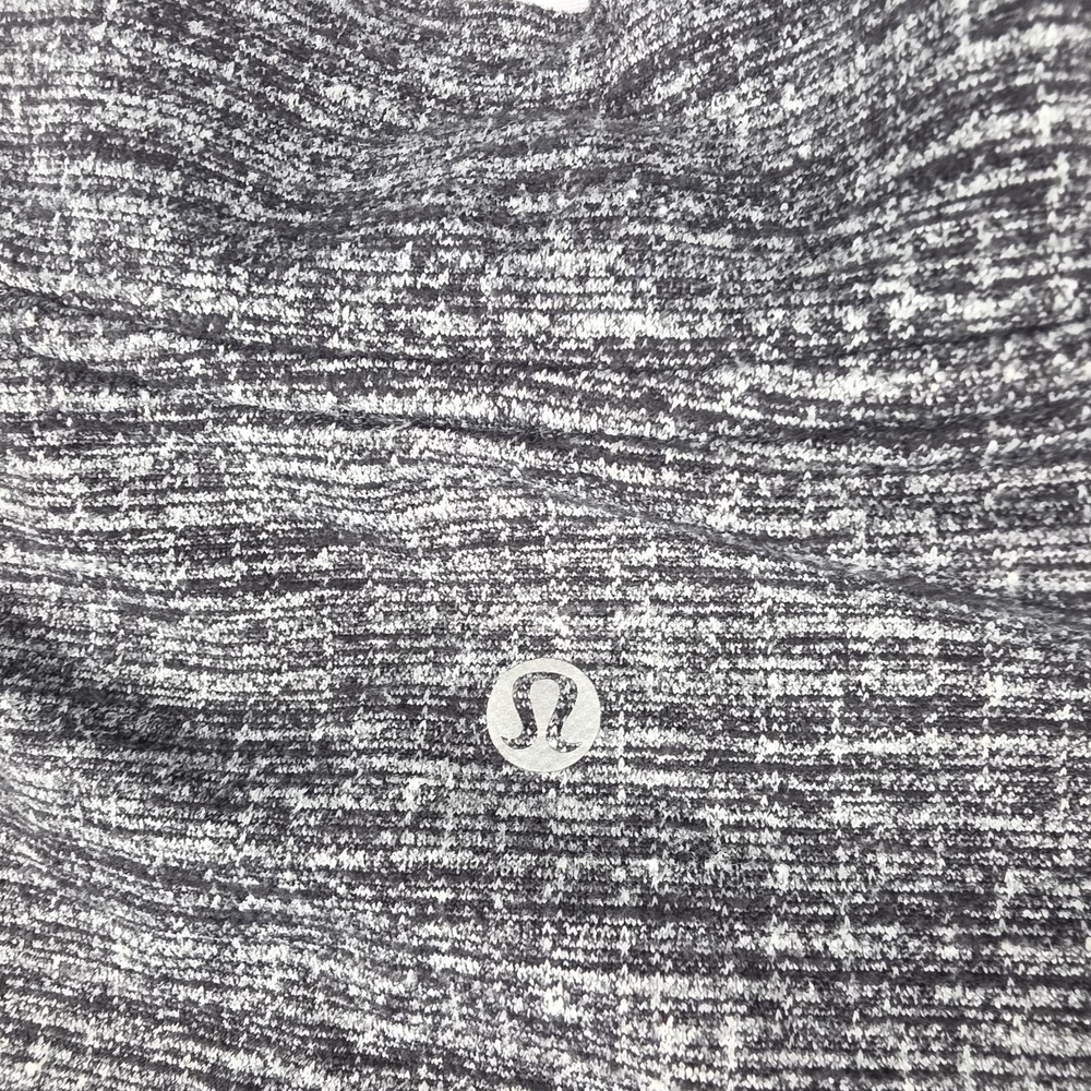Lululemon Womens Top Size 6 Gray Extra Mile 1/2 Half Zip Running Gym Athletic - Picture 10 of 12